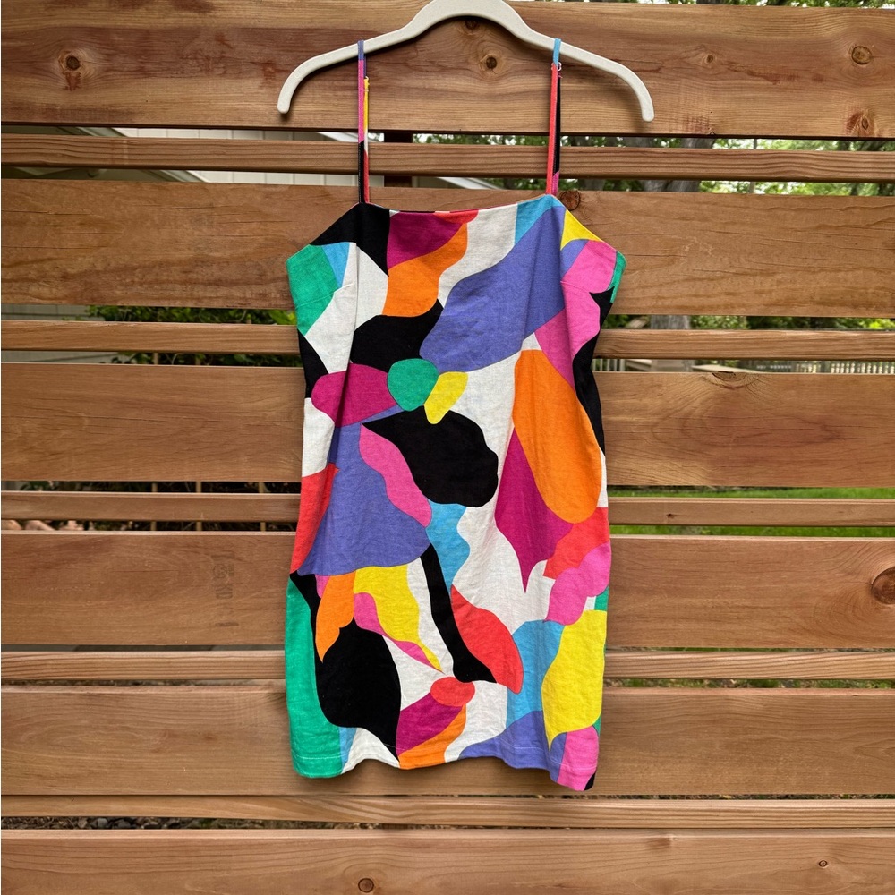 A New Day Multicolor Abstract Dress